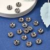 Brass Grade A Crystal Rhinestone Spacer Beads RB-A006-10MM-B-2