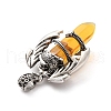 Bullet Shape Glass Pendants G-B042-05P-4