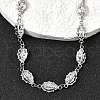 304 Stainless Steel Ladybug Link Chain Necklaces for Women Men NJEW-K249-21B-P-2