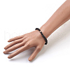 Natural Lava Rock Beads Stretch Bracelets BJEW-JB03839-04-4