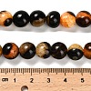 Dyed Natural Agate Beads Strands G-G203-10C-10mm-5