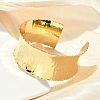 Brass Cuff Bangles for Women BJEW-A038-01A-G-3