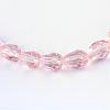 Transparent Glass Bead Strands GLAA-R024-6x8mm-08-2