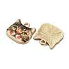 Alloy Enamel Pendants ENAM-V002-04G-04-2