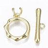 Brass Toggle Clasps KK-T057-073-NF-3