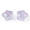 Transparent Crackle Acrylic Beads TACR-S148-03E-3
