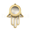 Ion Plating(IP) 304 Stainless Stee Locket Pendants STAS-S132-11G-02-1
