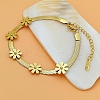 316 Surgical Stainless Steel Chain Bracelets BJEW-P349-02G-1