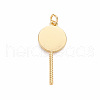 Brass Enamel Pendants KK-S362-033B-NR-2