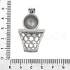 304 Stainless Steel Rhinestone Pendants STAS-G346-54P-3