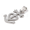 Non-Tarnish 201 Stainless Steel Pendants STAS-A094-10P-2