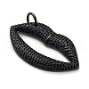 Brass Micro Pave Cubic Zirconia Pendants KK-U076-11EB-3