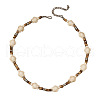 Sea Turtle Dyed Synthetic Turquoise & Coconut Heishi Beaded Necklaces for Men FS-WG4C8C3-02-3
