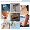   Brass & Resin Imitation Pearl Round Beaded Chains CHC-PH0001-20-4