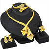 Flower Alloy Rhinestone Jewelry Sets FS-WG24F41-02-1