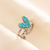 304 Stainless Steel Heart Cuff Rings QJ7925-3-1
