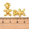Bear Brass Stud Earrings EJEW-D322-04G-5