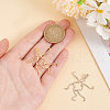   2 Colors 925 Sterling Silver Pendant Irregular Cabochon Settings STER-PH0002-02B-3