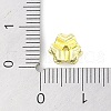 Brass Pave Clear Cubic Zirconia Beads KK-F875-13G-3