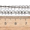 Tarnish Resistant 304 Stainless Steel Figaro Chain Necklace Making STAS-K168-03P-3
