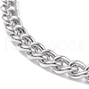 Non-Tarnish 304 Stainless Steel Curb Chains Bracelet for Men Women BJEW-JB07984-2