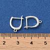 925 Sterling Silver Hoop Earring Findings STER-G037-01S-3