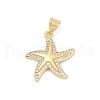 Brass Micro Pave Cubic Zirconia Pendants KK-D317-070G-1