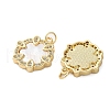 Brass Micro Pave Cubic Zirconia Pendants KK-U070-17C-G-2