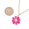 Glass & Glass Pearl Beads Pendants Necklaces for Women NJEW-MZ00106-03-3