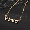 Twelve Constellations Stainless Steel Pendant Necklaces WG80545-06-1