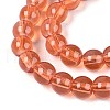 Baking Painted Glass Beads Strands X-DGLA-Q023-6mm-DB28-3