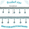 Curtain Plastic Beaded Fringe Trim OCOR-WH0090-69C-2
