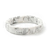 Sqaure Synthetic Howlite Beads Stretch Bracelets for Women Men BJEW-C097-06V-4