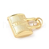 Brass Big Pendants KK-M327-01A-G-2