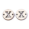 Unfinished Natural Poplar Wood Links Connectors WOOD-S045-140A-01X-2