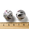 Printing Opaque Acrylic Beads OACR-H049-01B-3