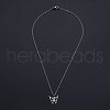 Non-Tarnish 201 Stainless Steel Pendant Necklaces NJEW-S105-JN514-40-1-2