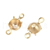 Brass Rhinestone Claw Connector Charms KK-P310-22A-G-2