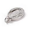 Brass Micro Pave Cubic Zirconia Pendants KK-C012-10P-3