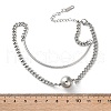 304 Stainless Steel Curb Chain Wrap Bracelets for Women BJEW-A036-12P-5