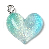 Gradient Color Transparent Resin Pendants RESI-A023-01A-1