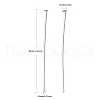 Jewelry Tools and Equipment Decorative Stainless Steel Flat Head Pins X-STAS-E023-0.6x30mm-5