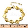 Brass Conch Link Bracelets for Women BJEW-D317-03G-5
