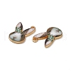 Rack Plating Alloy Enamel Pendants ENAM-K050-04C-2