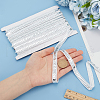 Sparkle Polyester Lace Ribbons OCOR-WH0090-67A-3
