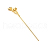 Alloy Hair Stick Findings FIND-WH0092-57G-2