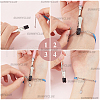 SUNNYCLUE 2Pcs Iron and PVC and Acrylic Alligator Memo Clips FIND-SC0011-25C-3