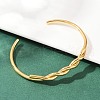 304 Stainless Steel Cuff Bangles for Women BJEW-F497-01G-4