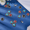 Gorgecraft 21 Sets 3 Colors Alloy Buttons FIND-GF0005-34-4