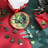 SUNNYCLUE 60Pcs 10 Styles Christmas Theme Oapque Resin Decoden Cabochons RESI-SC0005-65-4